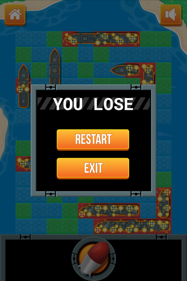 Battleship Game You Lose Screenshot.