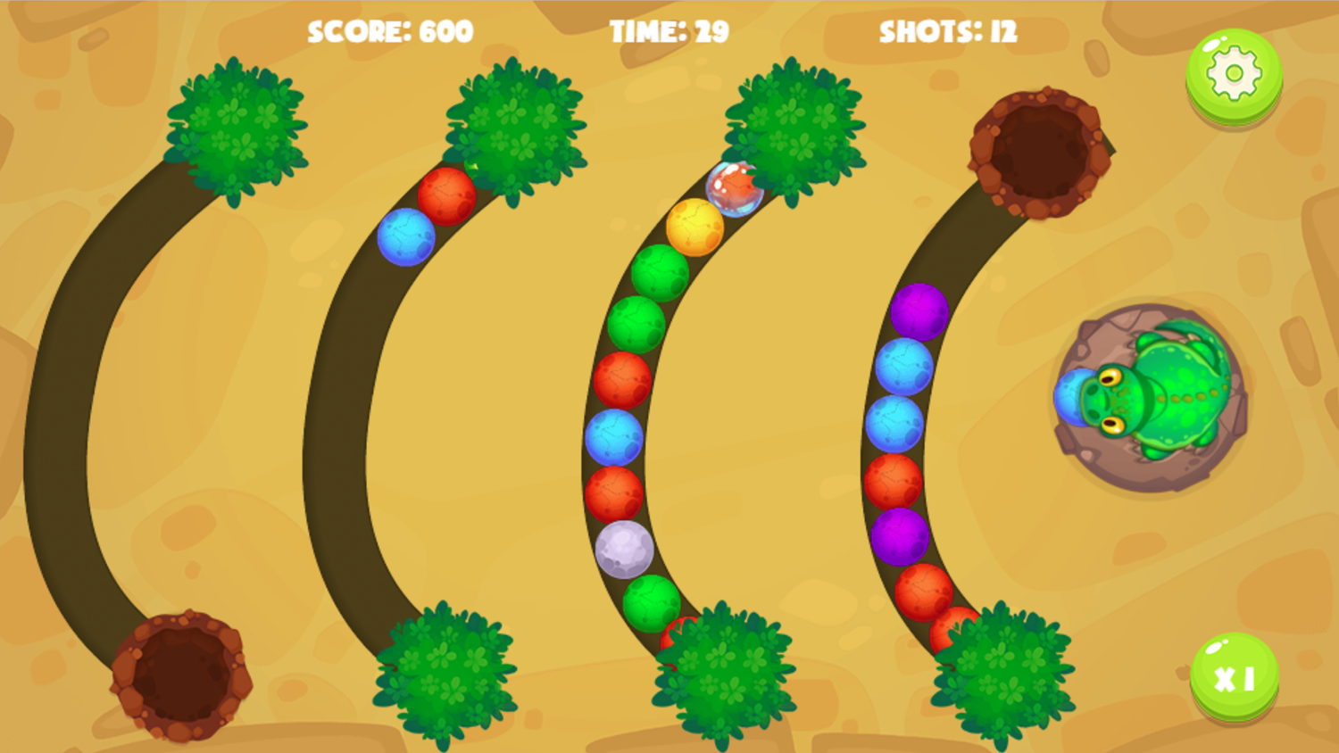 Dino Egg Defense Game Screenshot.