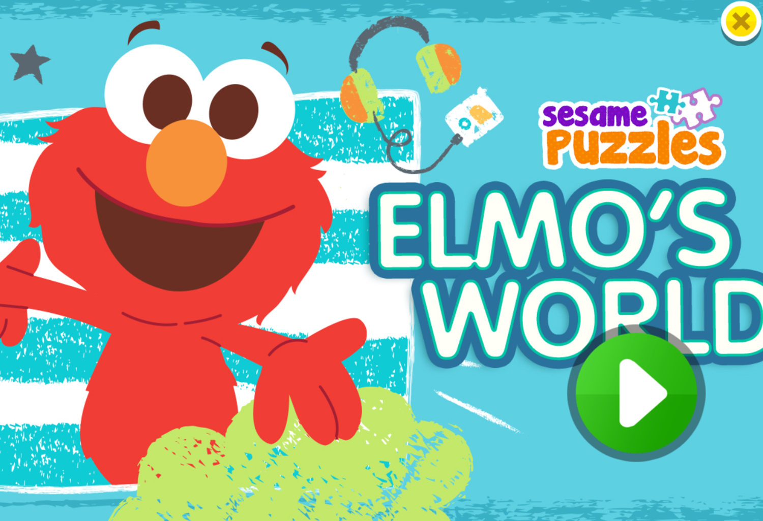 🕹️ Play Sesame Street Sesame Puzzles Elmo s World Game: Free Online