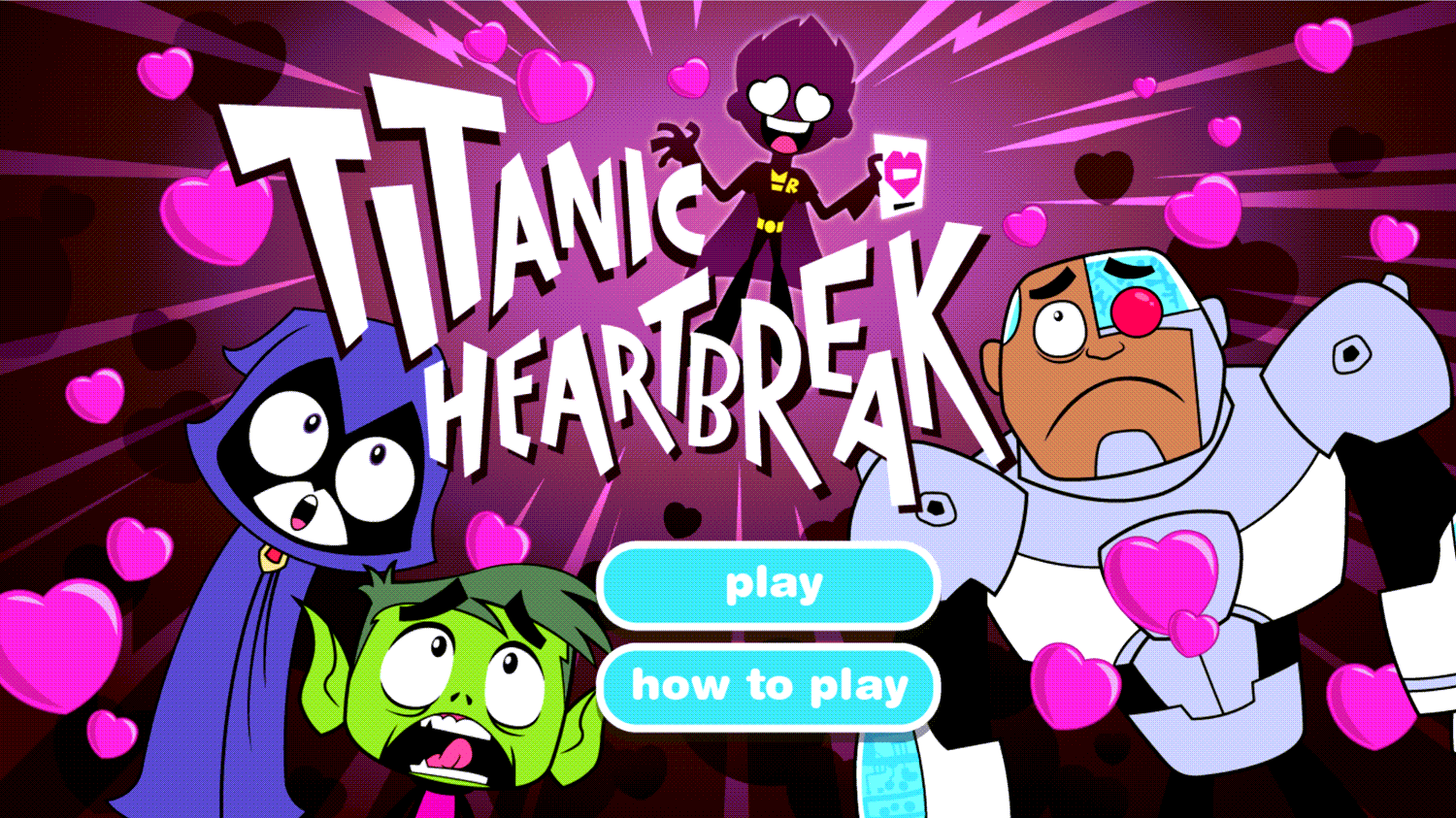 🕹️ Play Teen Titans Go Titanic Heartbreak Free Online Cartoon