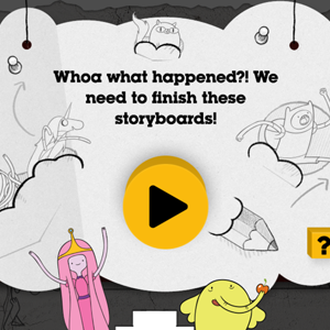 Adventure Time Storyboard Game.