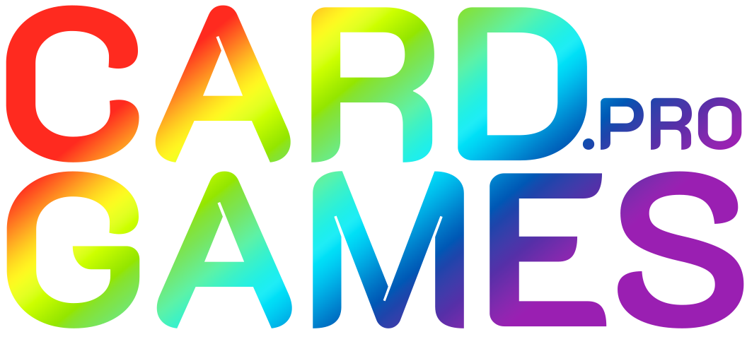 CardGames.pro logo in rainbows.
