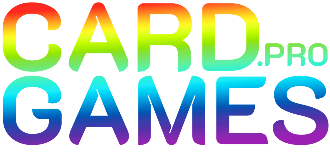 CardGames.pro logo in rainbows.