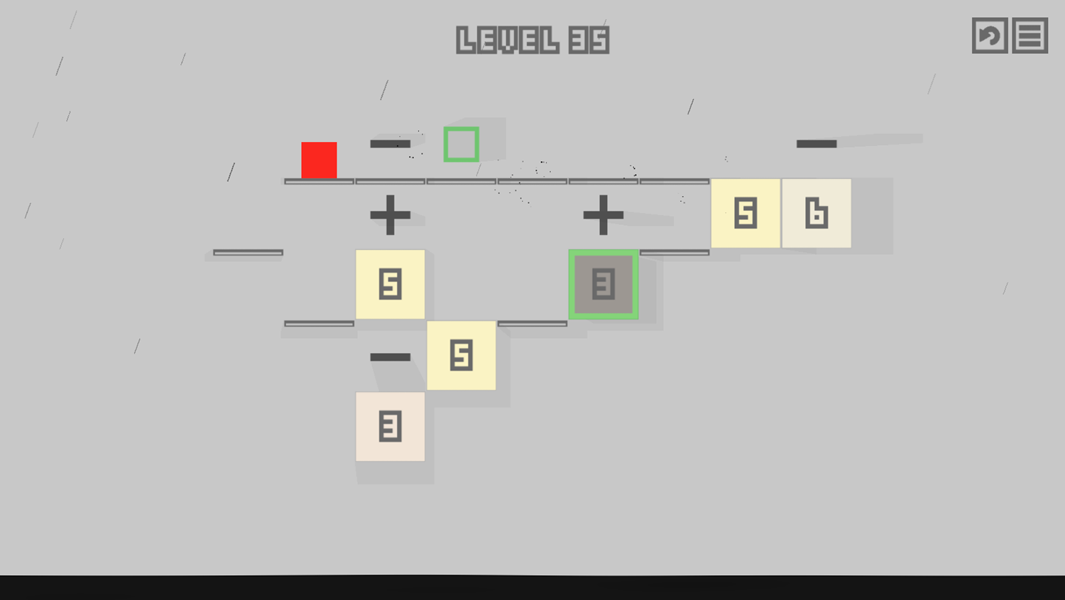 1 Square Game Final Level Screenshot.