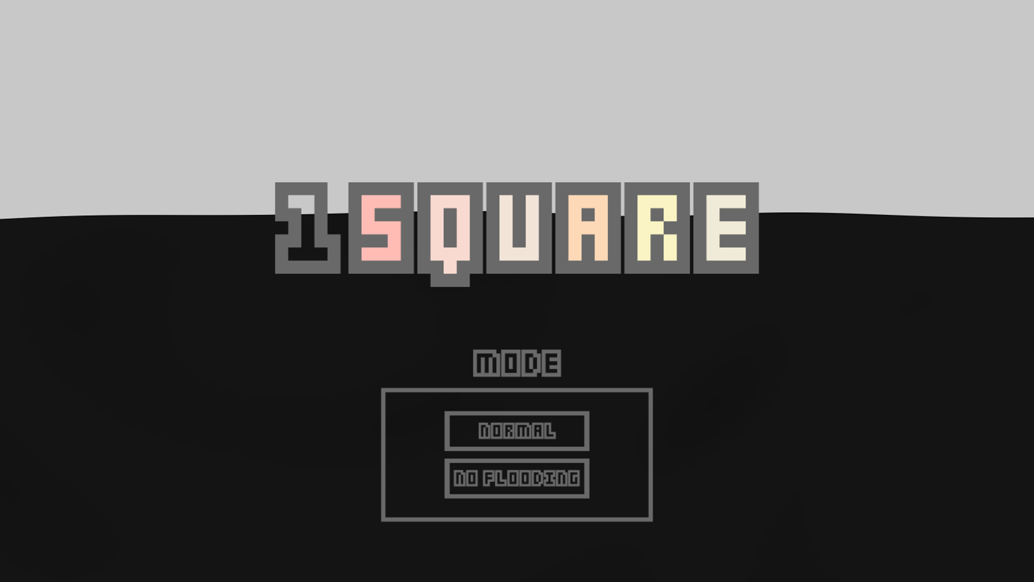 1 Square Game Mode Select Screen Screenshot.