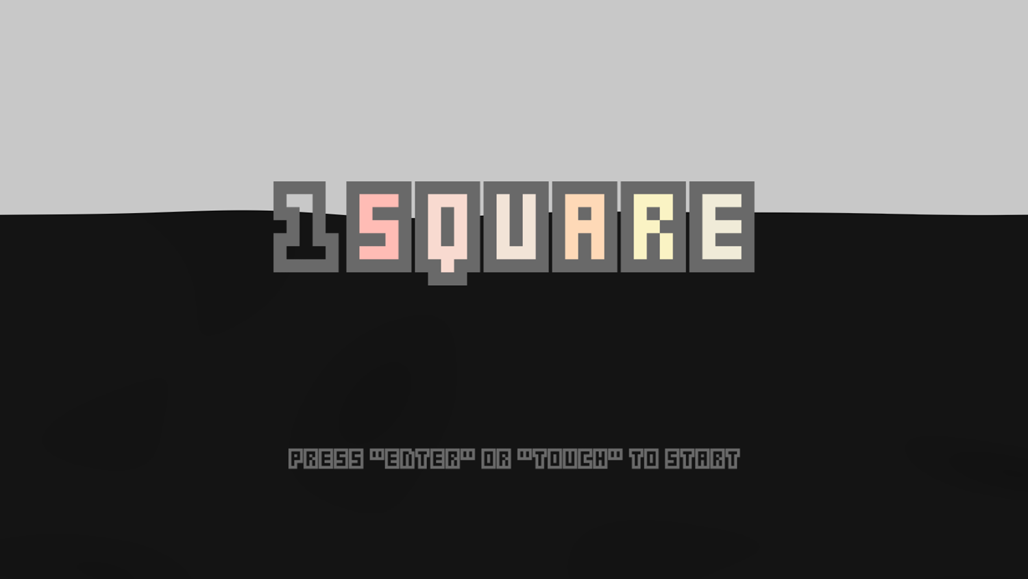 1 Square Game Welcome Screen Screenshot.