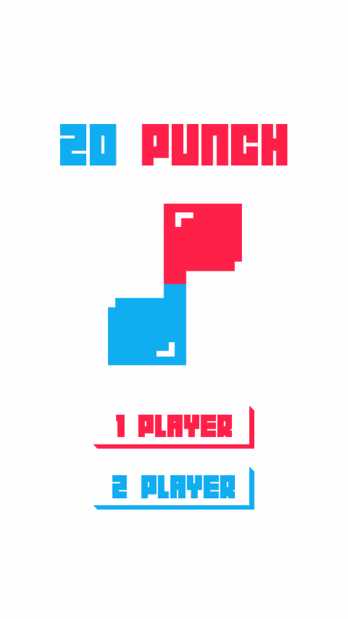 20 Punch Game Welcome Screen Screenshot.