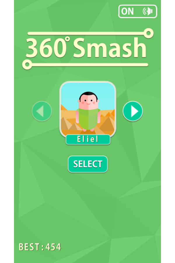 360 Smash Welcome Screen Screenshot.