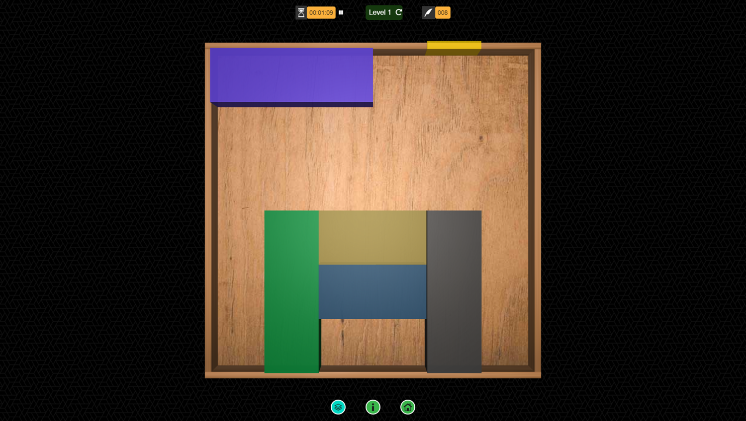 3D Block Escape Game Level Play Screenshot.