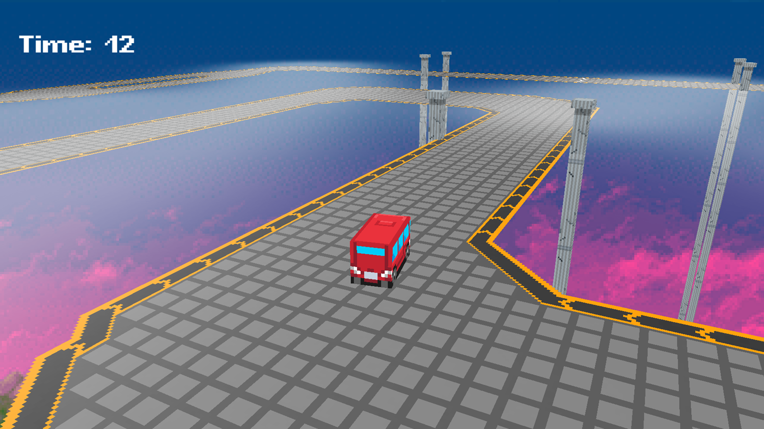 3D Car Race Game Track Play Screenshot.