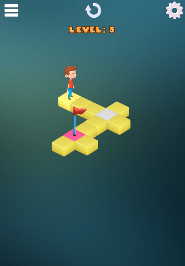 3D Isometric Puzzle Game Next Level Screenshot.