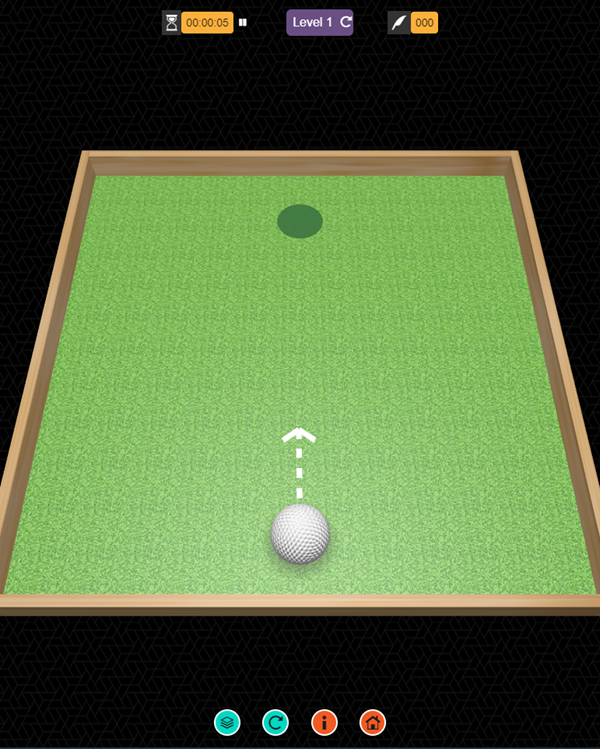 3D Mini Golf Game Play Screenshot.
