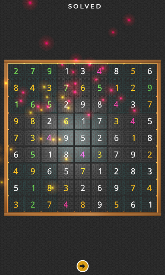 3D Sudoku Game Complete Screenshot.