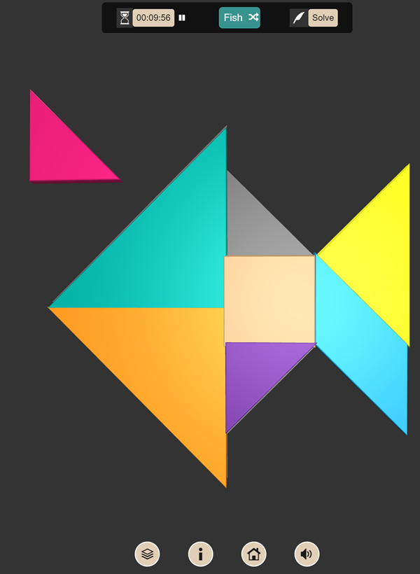 3D Tangram Puzzles Fish Screenshot.