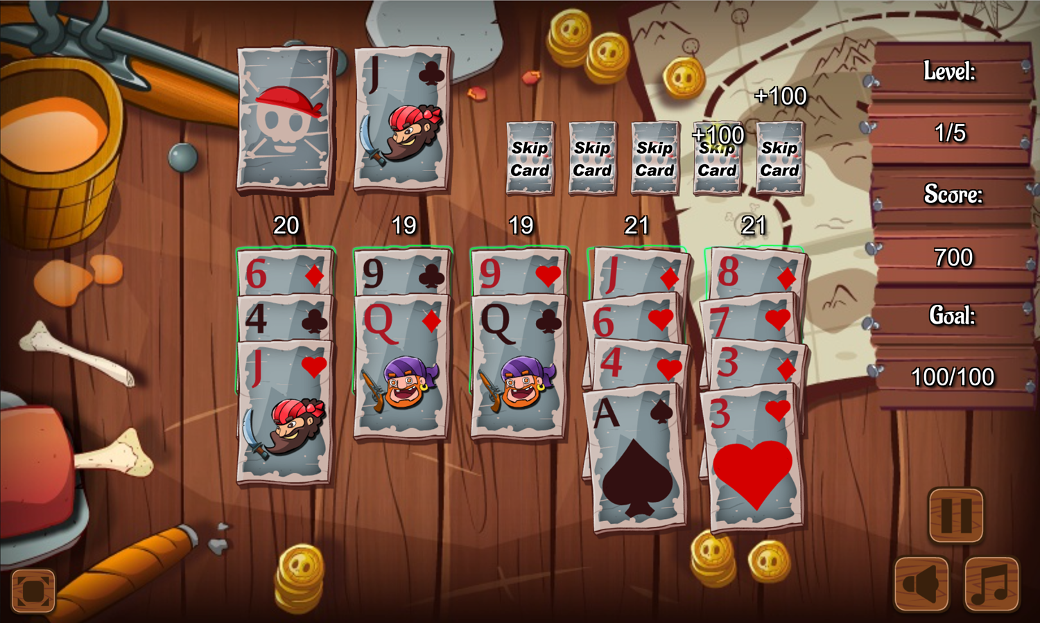 5 Stack Blackjack Gameplay Screenshot.