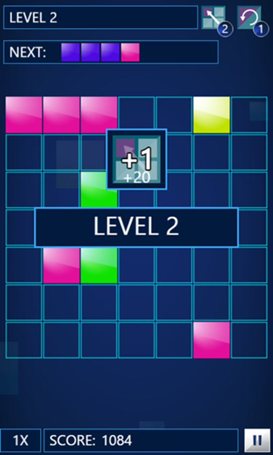 7x7 Ultimate Game Level Complete Screenshot.