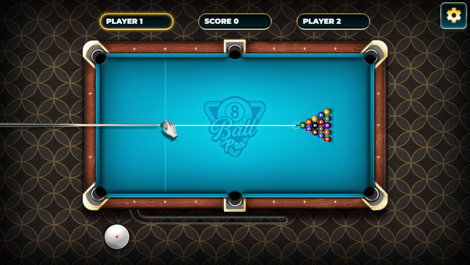 8 Ball Pro Game Start Screenshot.