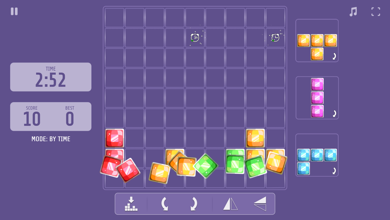 9x9 Rotate and Flip Game Play Screenshot.