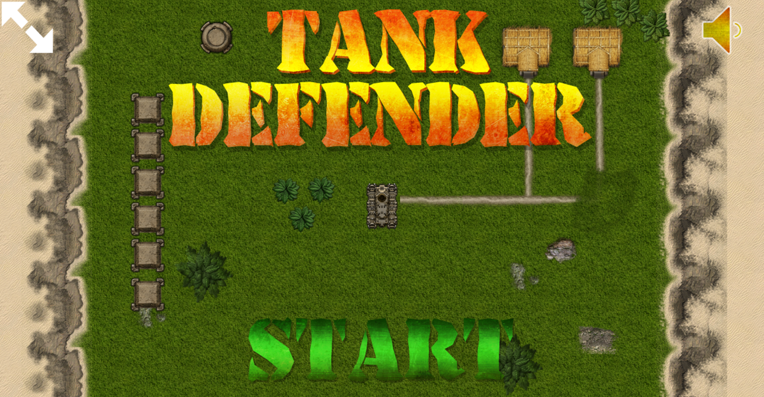 Abandoned Tank Defender Game Welcome Screenshot.