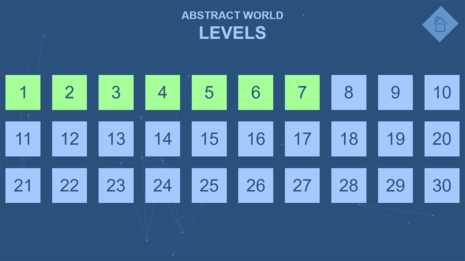 Abstract World Level Select Screenshot.