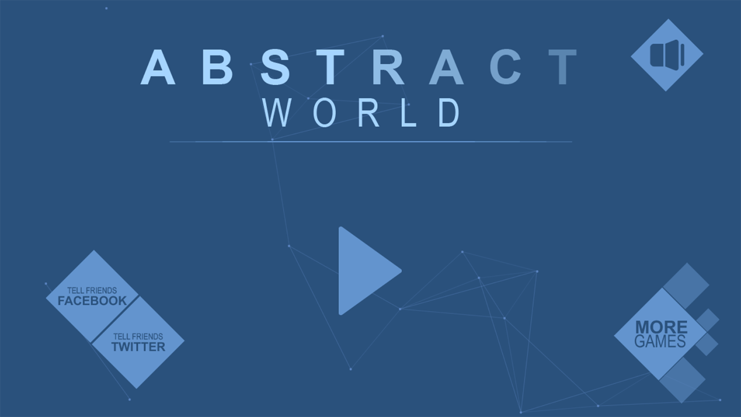 Abstract World Welcome Screen Screenshot.