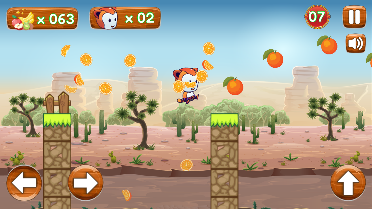 Adventure Squirrel Game Level Progress Screenshot.