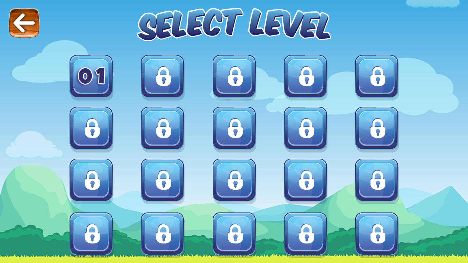 Adventure Squirrel Game Select Level Screenshot.