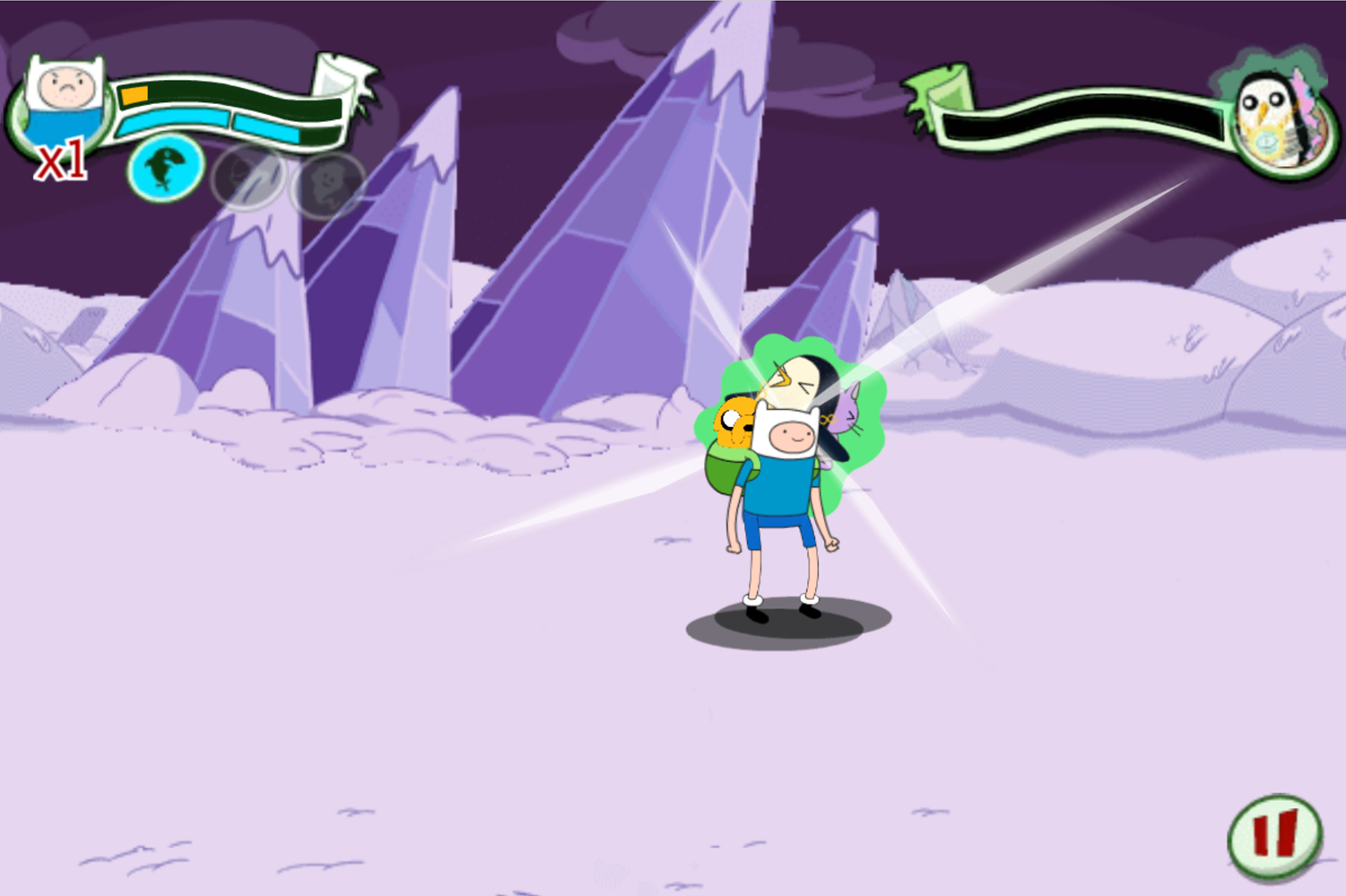 Adventure Time Break the Worm Level Beat Screenshot.