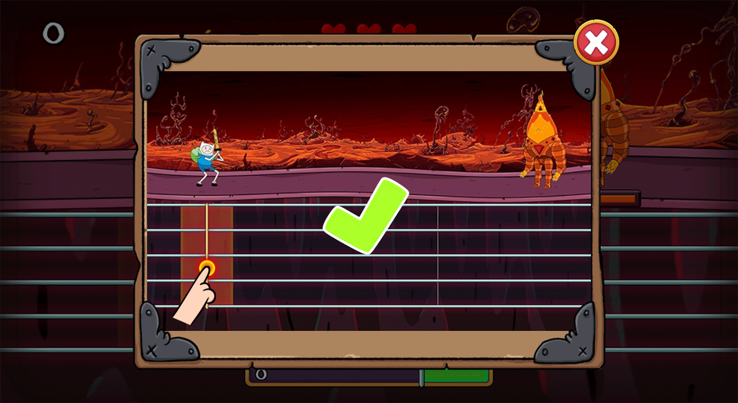 Adventure Time Elemental Game Flame War How To Play Screenshot.