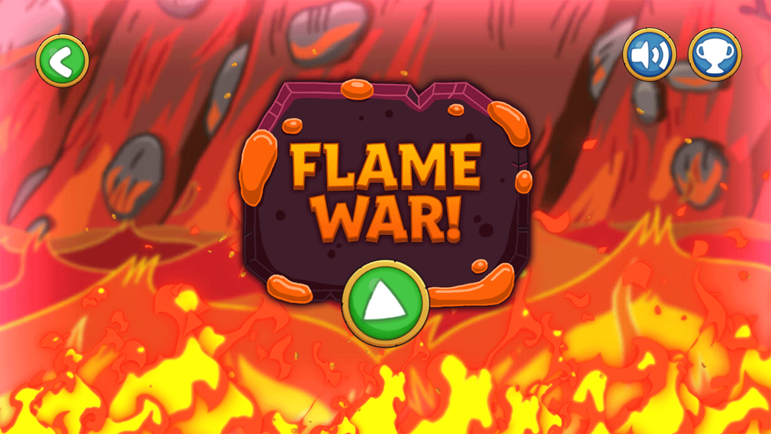 Adventure Time Elemental Game Flame War Screenshot.
