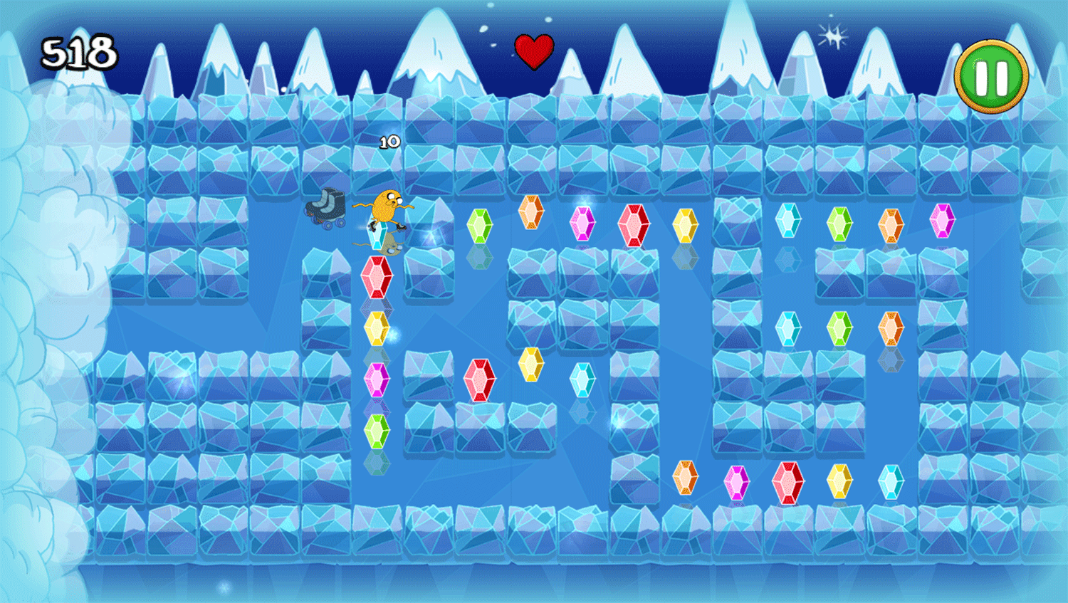Adventure Time Elemental Game Ice To Meet You Gameplay Screenshot.