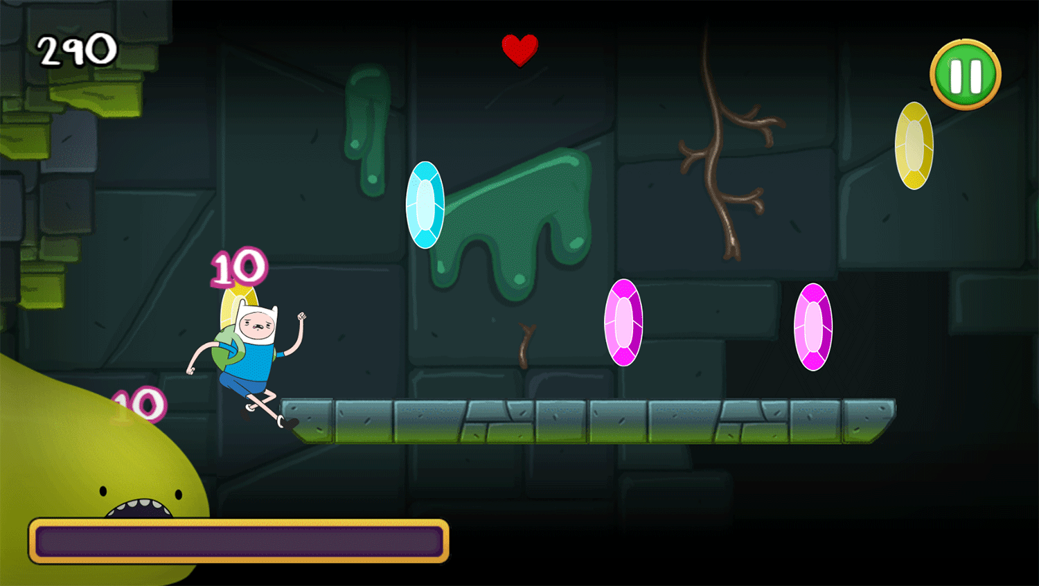 Adventure Time Elemental Game Slime Time Gameplay Screenshot.