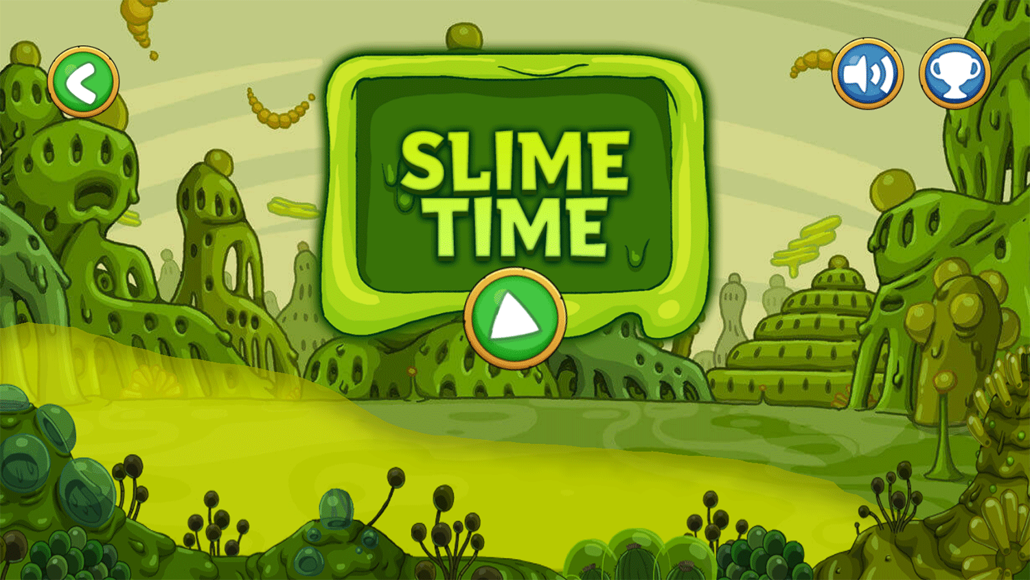 Adventure Time Elemental Game Slime Time Screenshot.