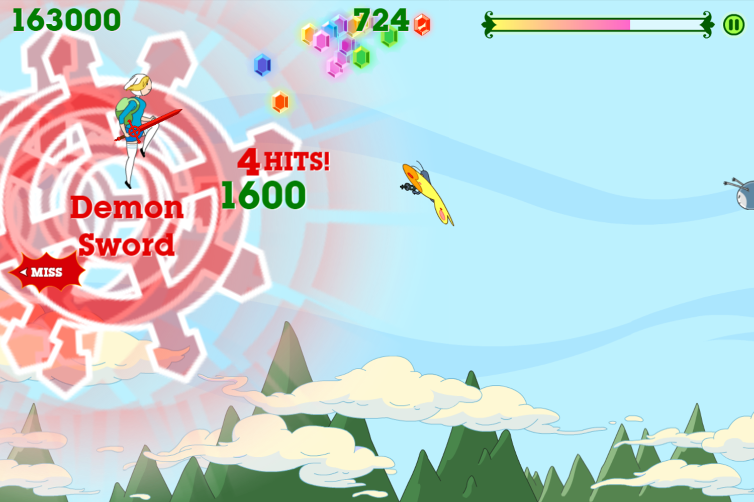 Adventure Time Fiona Fights Game Demon Sword Screenshot.