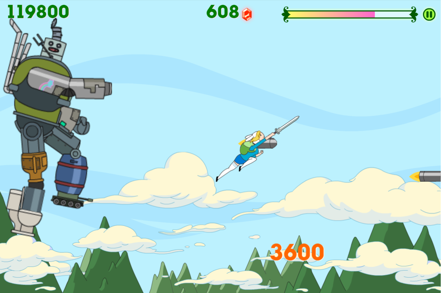 Adventure Time Fiona Fights Neptr`1 Screenshot.