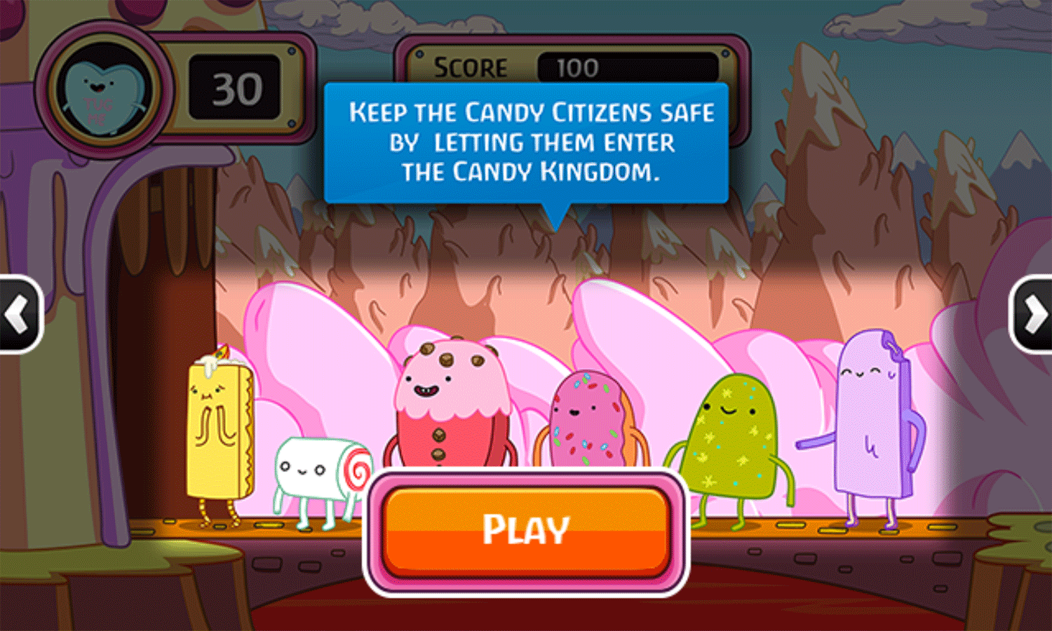 Adventure Time Gate Crashers Game Instructions Screenshot.