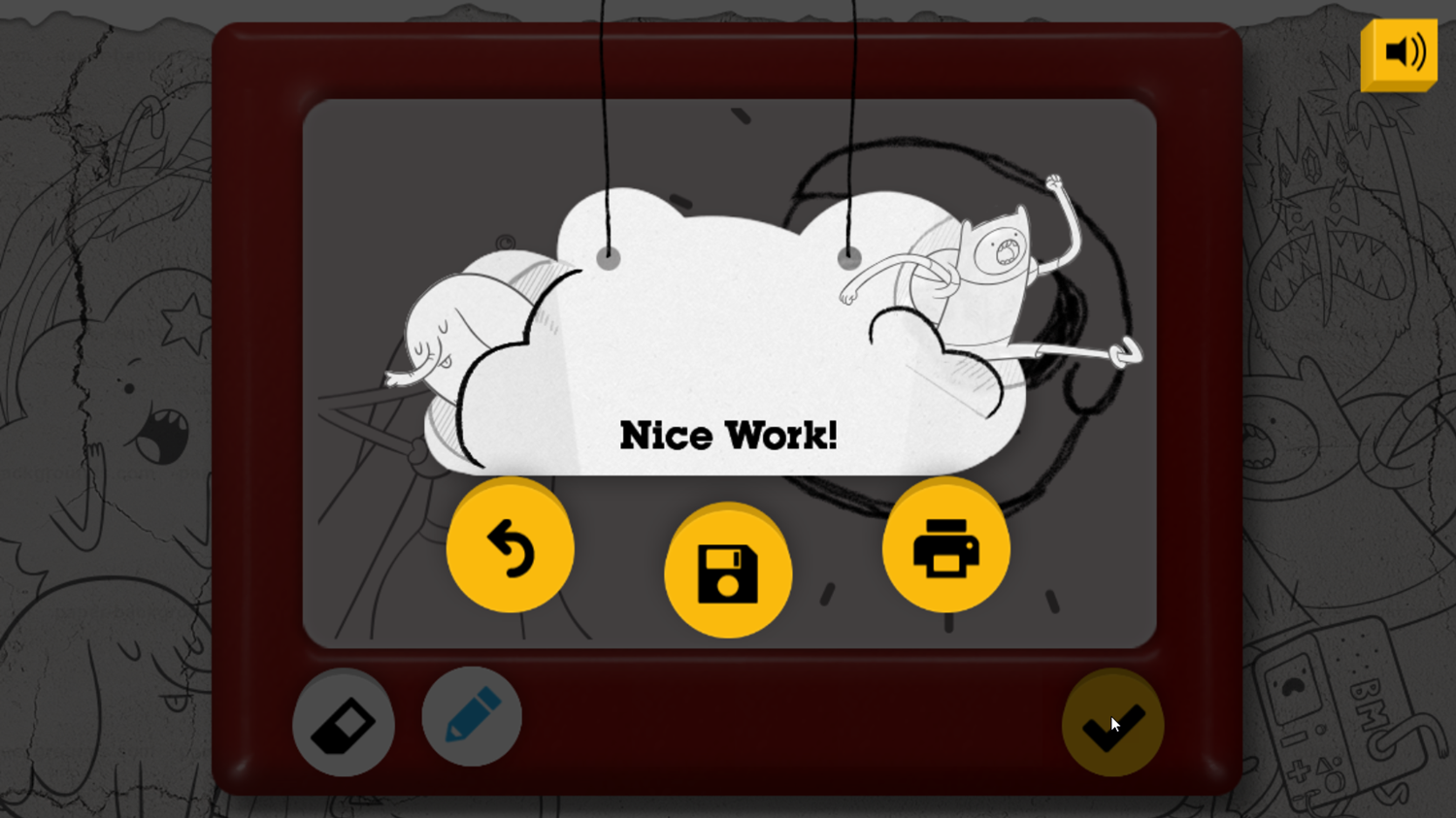 Adventure Time Storyboard Game Save Image Screenshot.