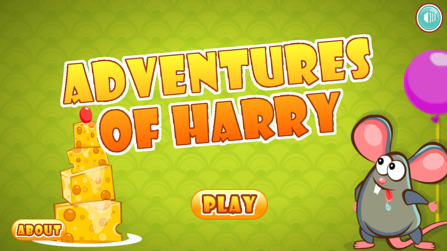 Adventures of Harry Welcome Screen Screenshot.