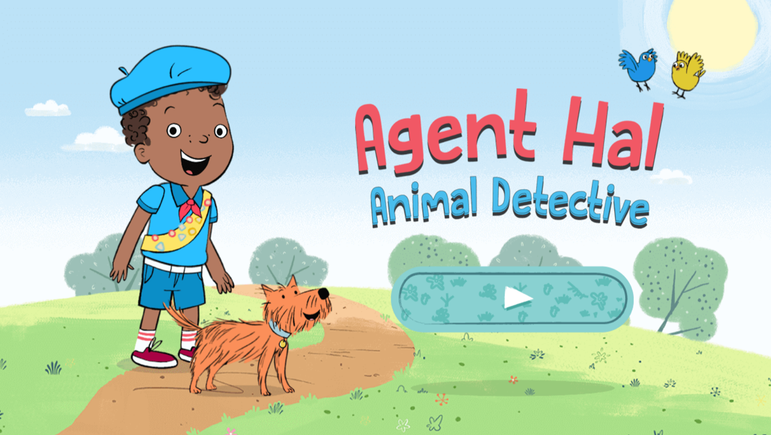 Agent Hal Pet Detective Game Welcome Screen Screenshot.
