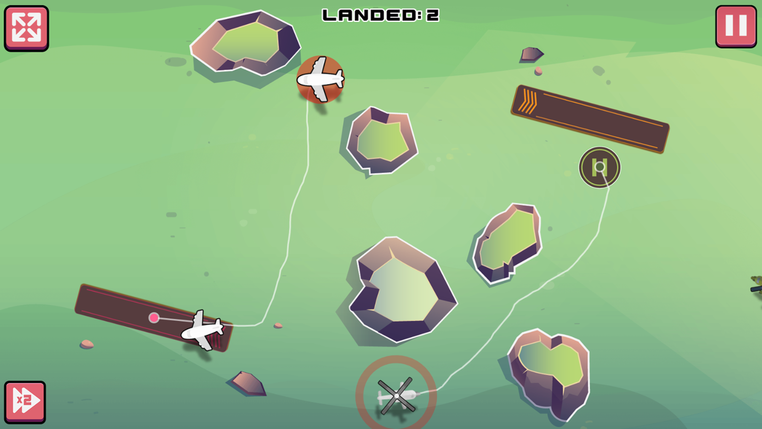Air Traffic Control Game Rock Zone Screenshot.