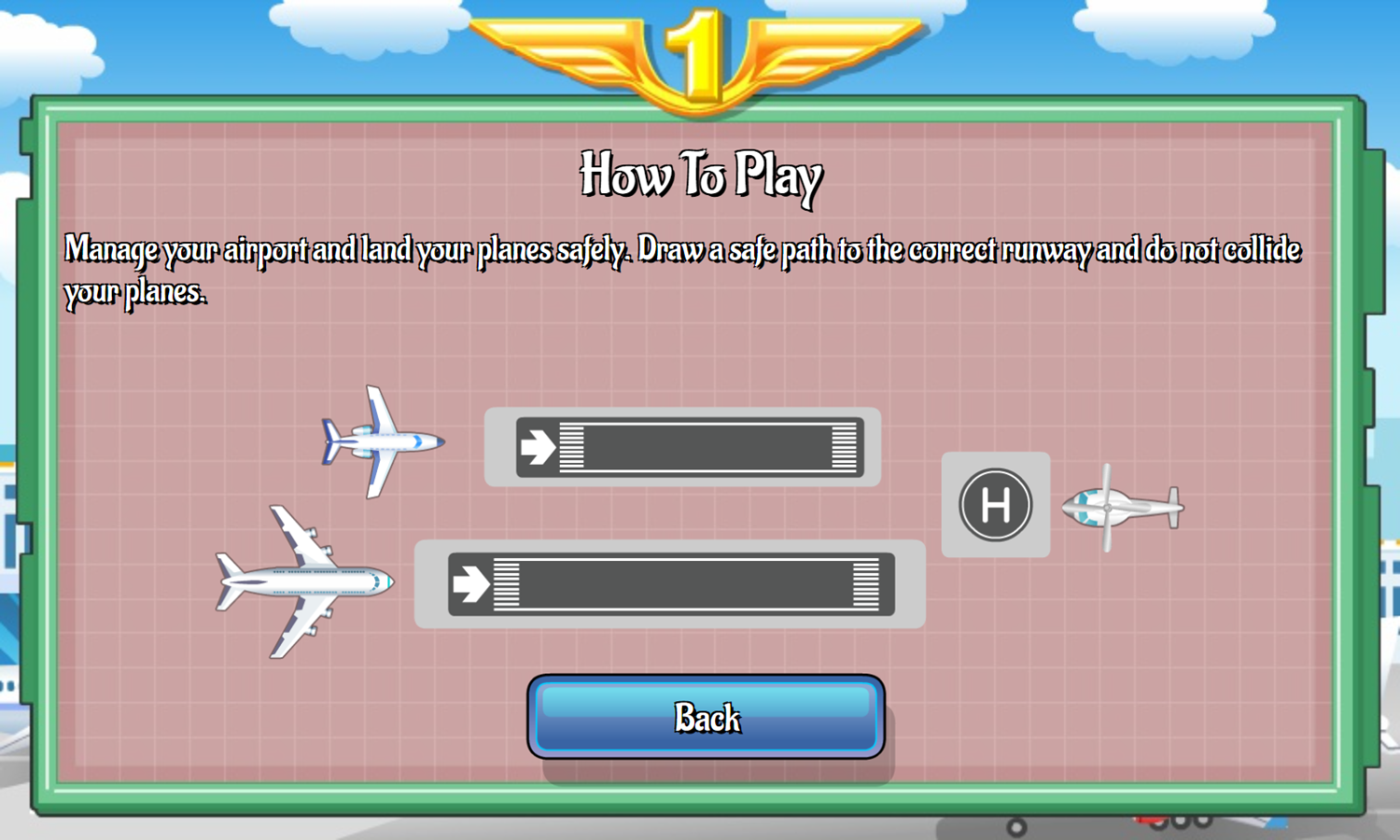 Airport Management 1 Game How To Play Screenshot.