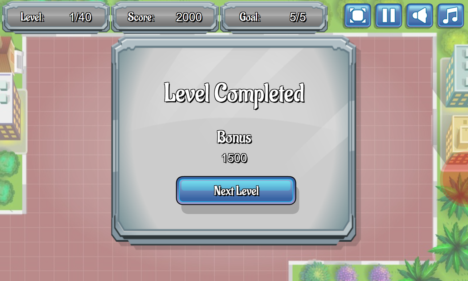 Airport Management 1 Game Level Completed Screenshot.