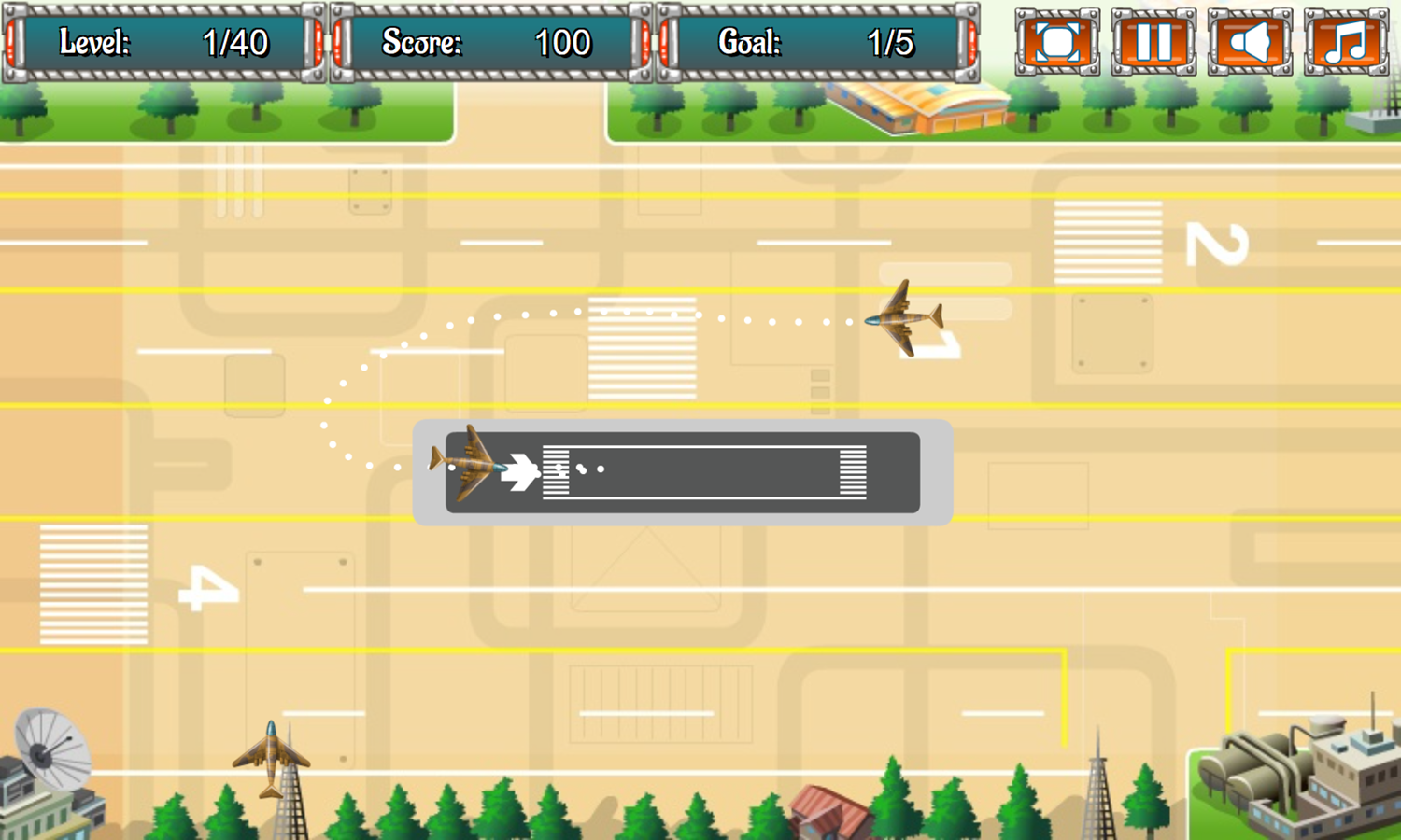 Airport Management 2 Game Level Play Screenshot.