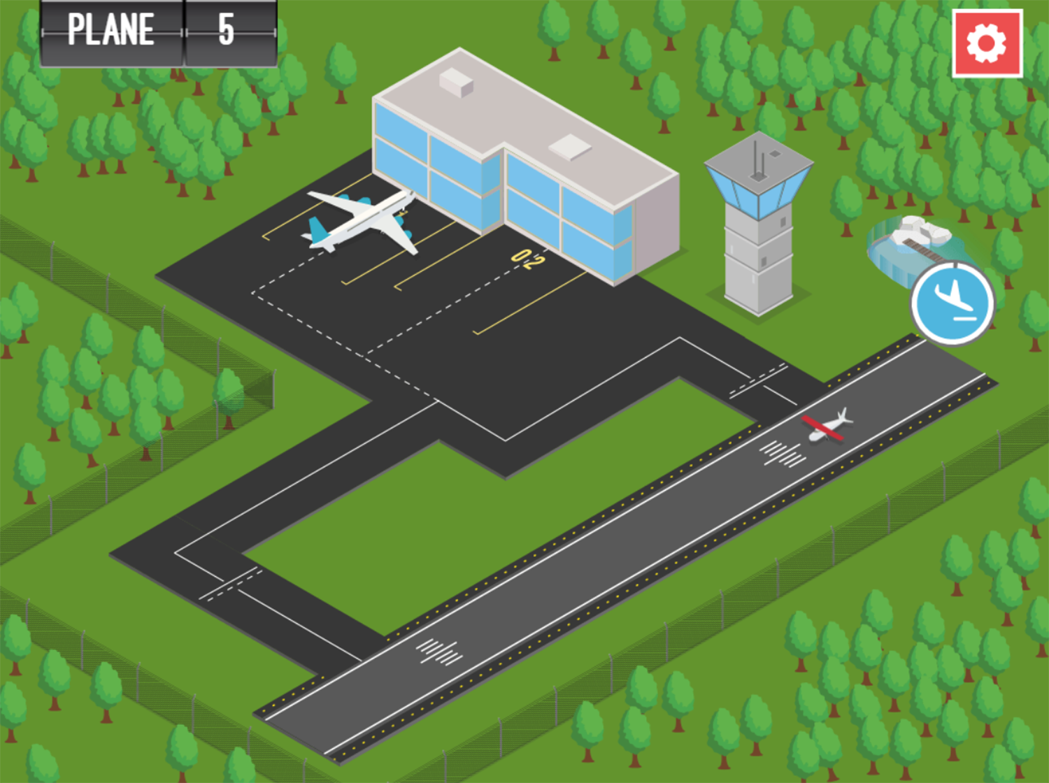 Airport Rush Game Screenshot.