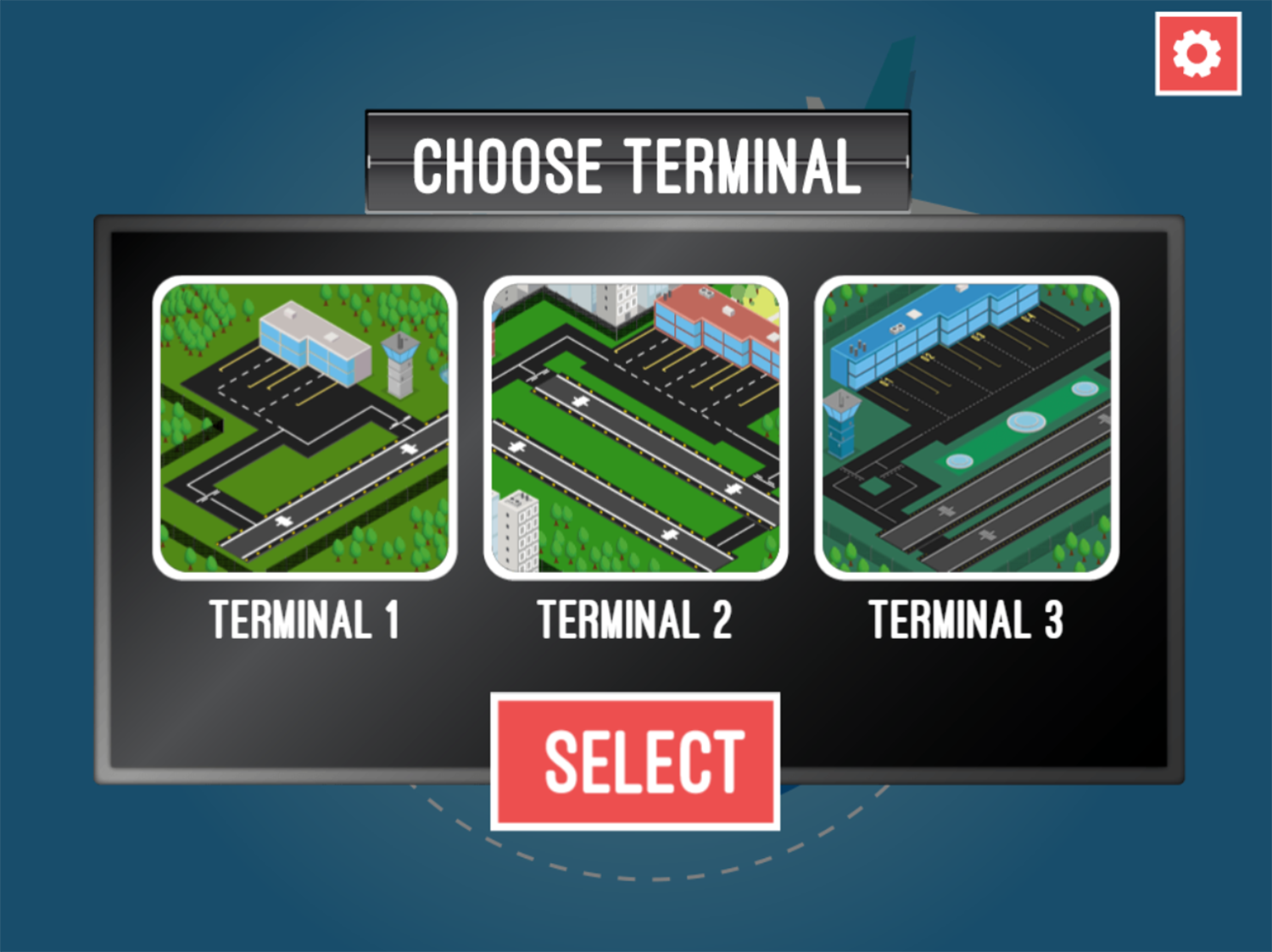 Airport Rush Level Select Screenshot.
