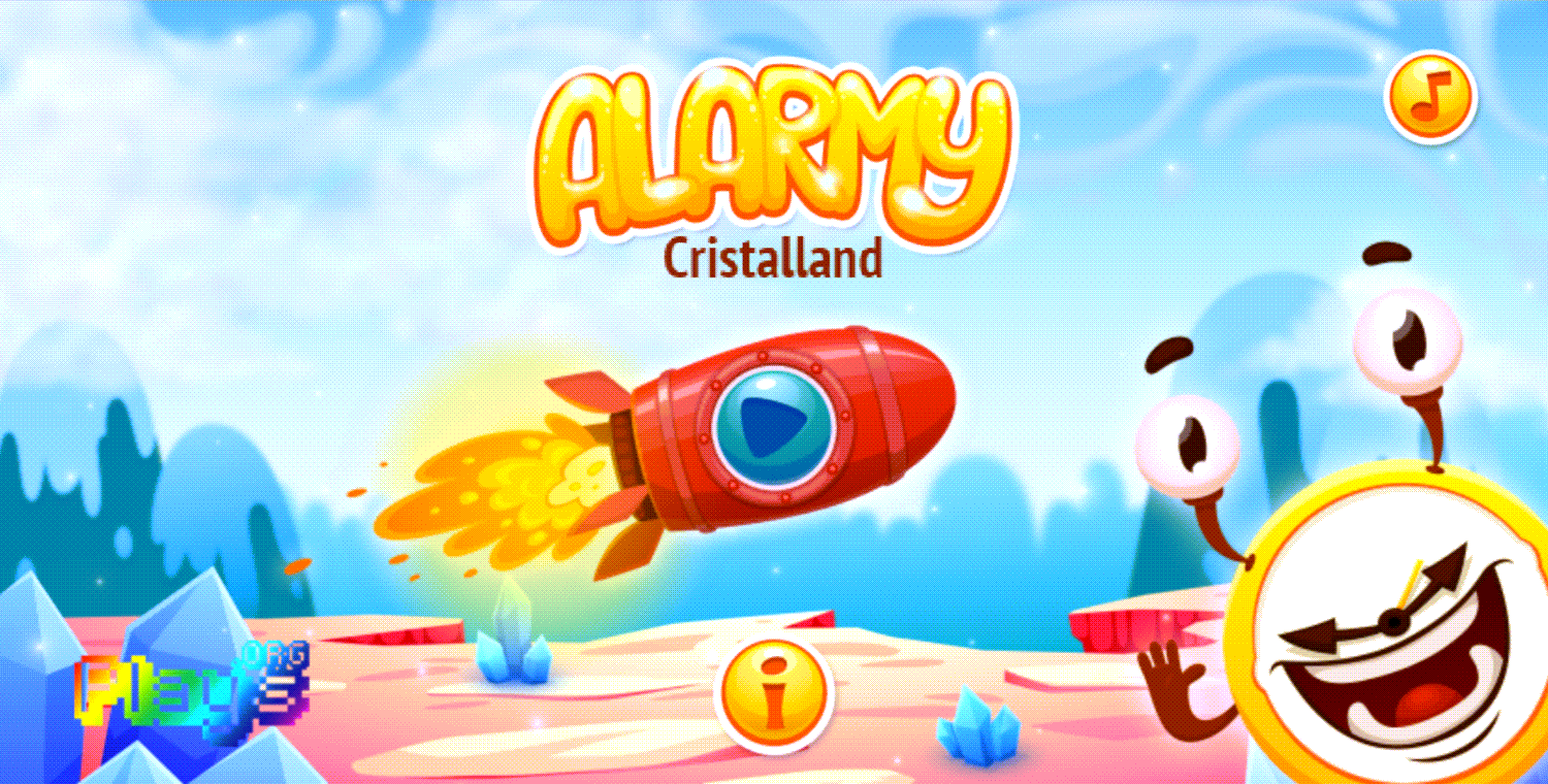 Alarmy 2 Game Welcome Screen Screenshot.