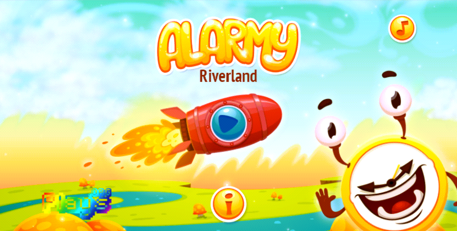 Alarmy 4 Game Welcome Screen Screenshot.