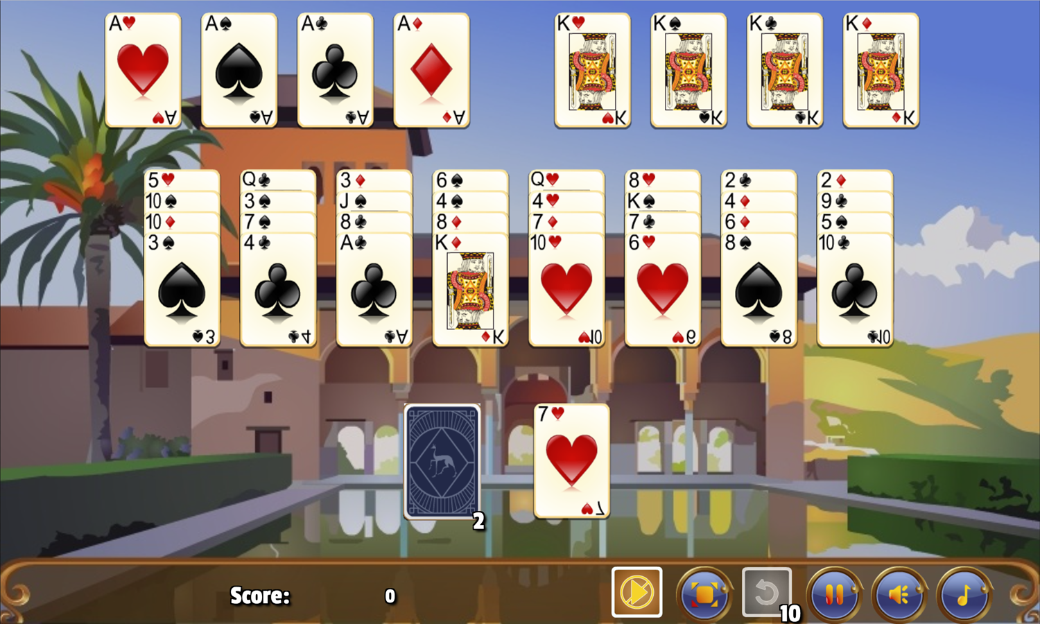 Alhambra Solitaire Game Deal Screenshot.