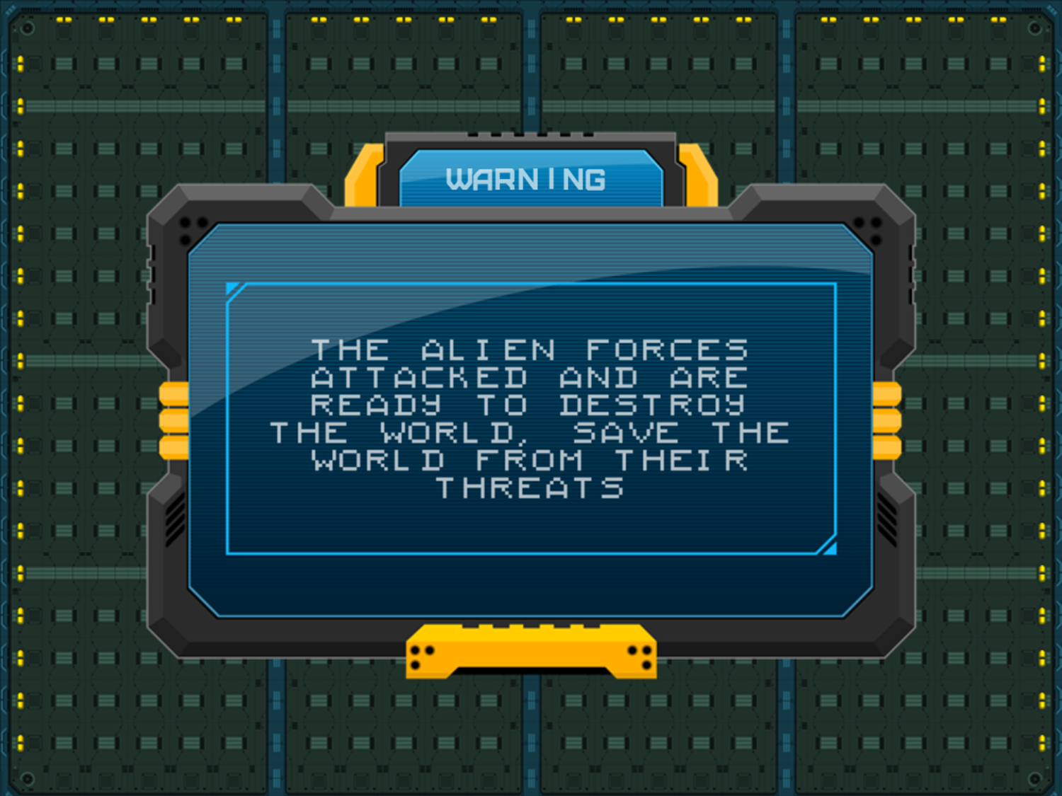 Aliens Buster Game Goal Screenshot.