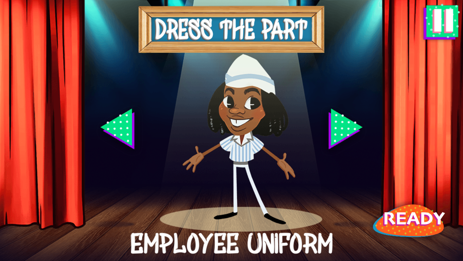 All That Presents Employee of the Month Game Dress Up Screenshot.